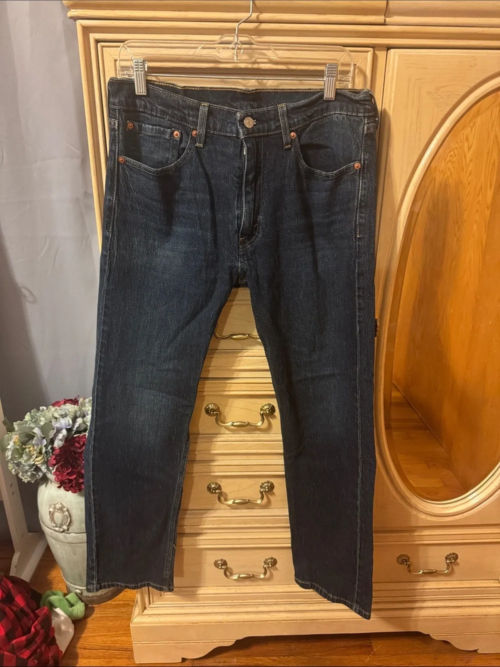 Levi’s 505 Dark Blue Straight-Leg Jeans